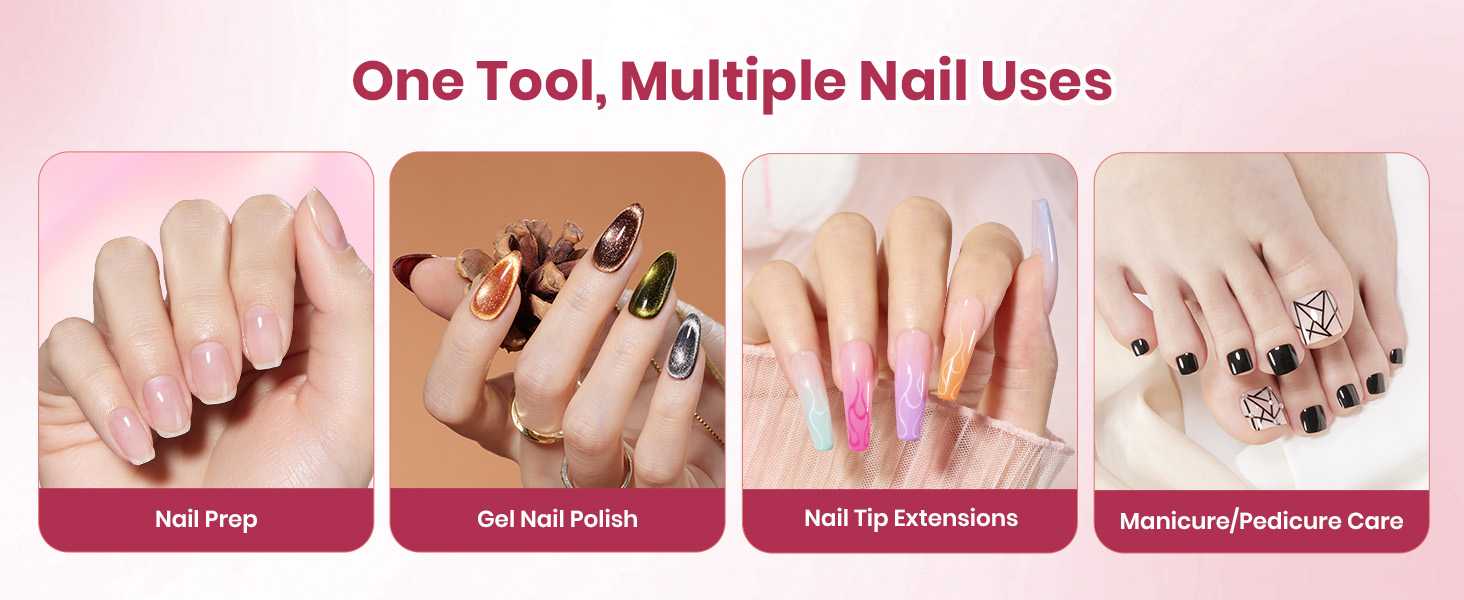 Gel Polish Removal, Acrylic Dip Nails, Cuticle Care, Prep, DIY Manicure Pedicure Tools at Home