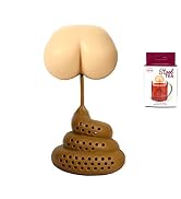 Funny Tea Infuser Gag Gift, Poop Tea Filter For White Elephant Gift Exchange Tea Strainer