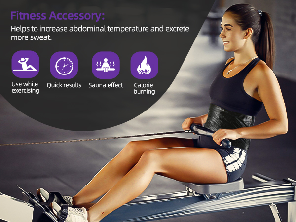 Fitness Accessory: Helps to increase abdominal temperature and excrete more sweat.