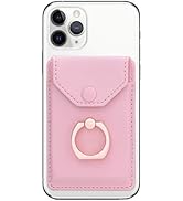 Yunce Cell Phone Card Holder RFID Ring Stand Stick on Wallet Card Holder for Back of Phone for iP...