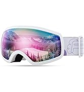 FEISEDY Kids Ski Goggles,Snowboard Goggles for Boys Girl Youth,OTG Anti Fog UV Protection Snow Go...