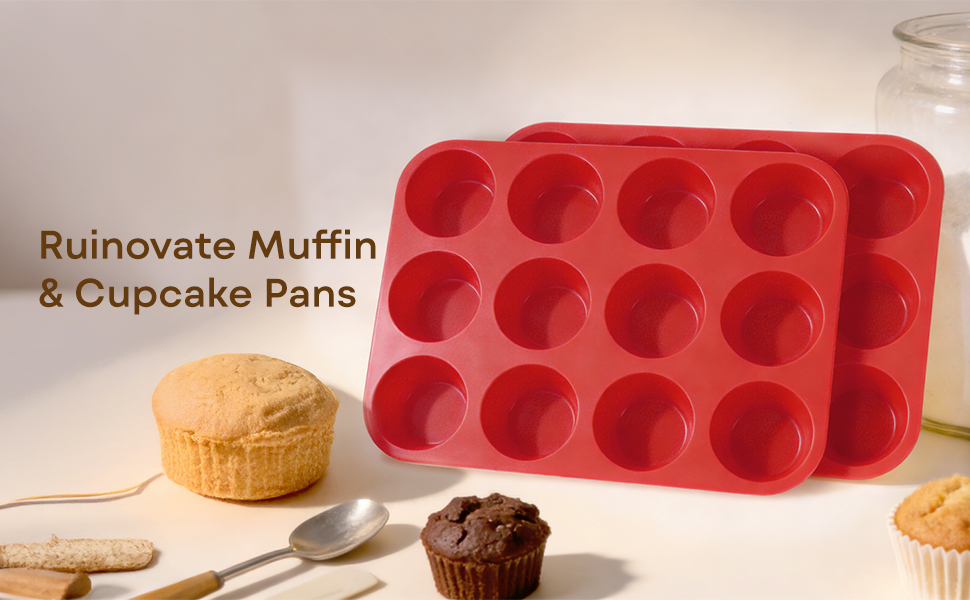 silicone muffin pans for baking