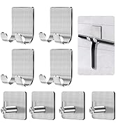 CGBE Razor Holder for Shower, 4 Packs Razor Holder and 4 Packs Shower Hooks, Self Adhesive Shaver...