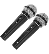 NUOBESTY Microphone for Kids, 2pcs Fake Toy Microphones for Toddler Plastic Pretend Play Mic Prop...