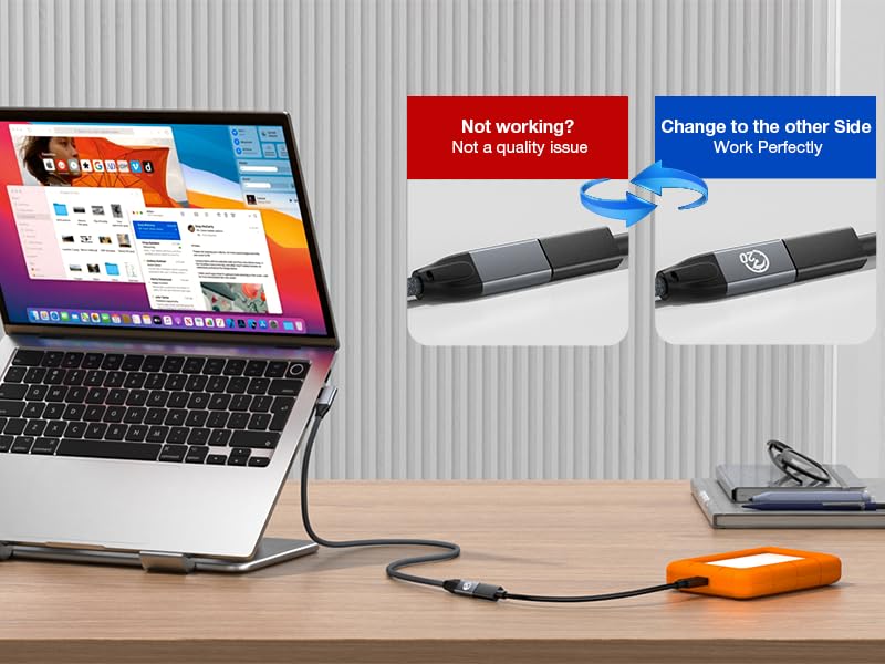 USB C 3.2 extension cable USB C monitor extension cable supports up to 4K@60Hz