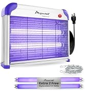 ASPECTEK 20W Heavy Duty Bug Zapper, High-Voltage Electric Mosquito and Fly Killer, Indoor and Cov...