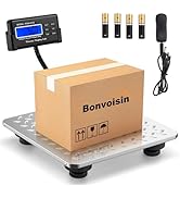 Bonvoisin Postal Scale Digital 300kg/660lb Parcel Shipping Scale with External LCD Display, Stain...