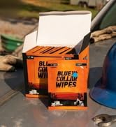 Blue Collar Wipes XL Flushable Adult Wet Wipes 96 Count Biodegradable Sewer and Septic Safe