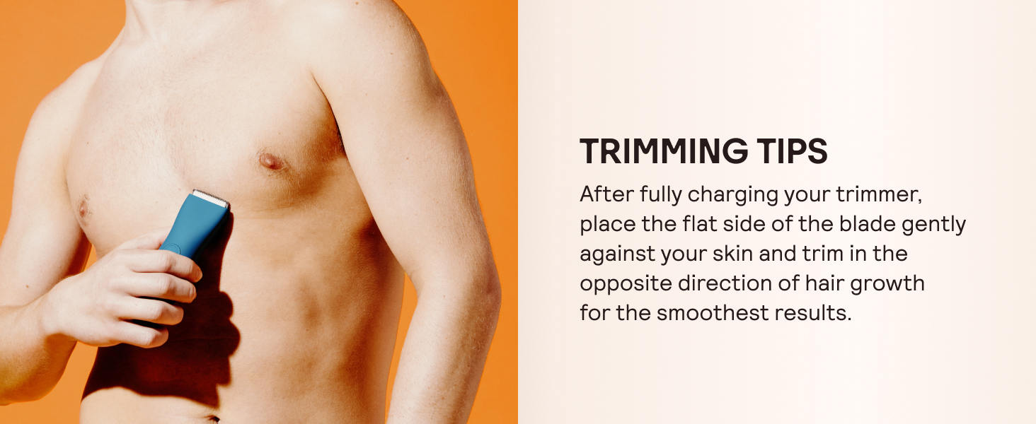 Trimming Tips: Trim in the opposite direction of hair growth for the smoothest results