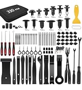 GOOACC 330Pcs Trim Removal Tool, Auto Push Pin Bumper Retainer Clip Set Fastener Terminal Remover...