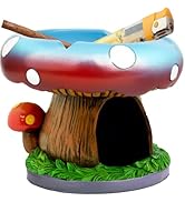 YukaBa Cute Mushroom Ashtray with Lighter Stash Spot - Cool Ashtrays for Weed Smokers and Bong Us...