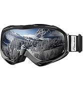 OutdoorMaster OTG Ski Goggles - Over Glasses Ski/Snowboard Goggles for Men, Women & Youth - 100% ...