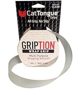CATTONGUE GRIPS Non-Abrasive Grip Tape Wrap - 1” Thick Heavy-Duty, Waterproof Anti-Slip Tape for ...