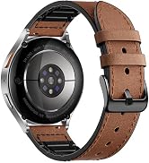 Adorve Leather Bands Compatible with Samsung Galaxy Watch 7 Band/Galaxy Watch 6 Band 40mm 44mm, W...