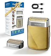 RUIM Men's Electric Shaver: 2-in-1 Waterproof Foil Shaver & Detail Trimmer, USB-C Rechargeable, I...