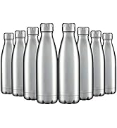 HASLE OUTFITTERS 17oz Stainless Steel Water Bottles Bulk, Vacuum Insulated Water Bottles Double W...