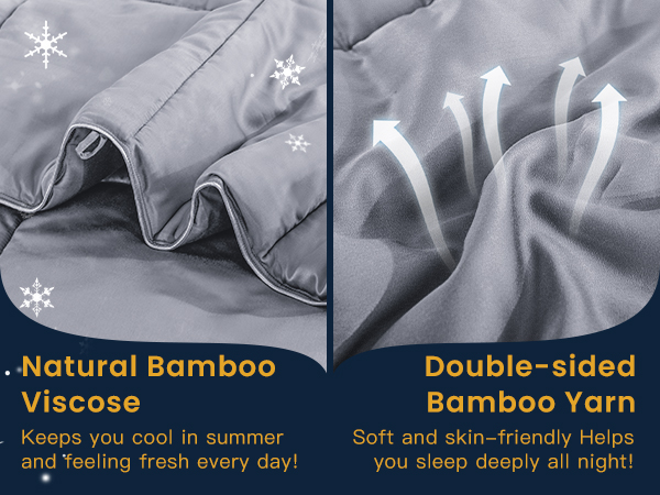 bamboo comforter lightweight cooling comforter duvet insert organic blankets for hot sleepers