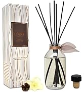 Reed Diffuser Set - Smoked Vanilla Scented Diffuser with Sticks | Home Fragrance Reed Diffuser fo...