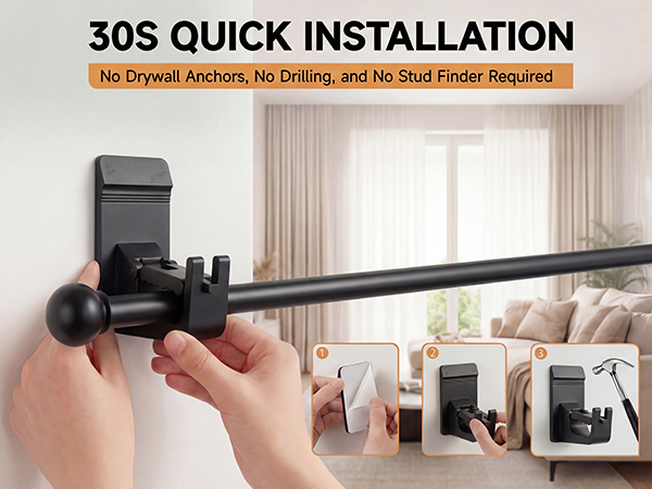 curtain rod holders