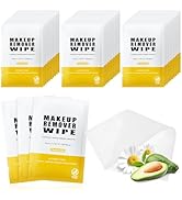 Pack of 100 Makeup Remover Wipes Individually Wrapped,Chamomile Scent,Face Cleansing Wipes Bulk, ...