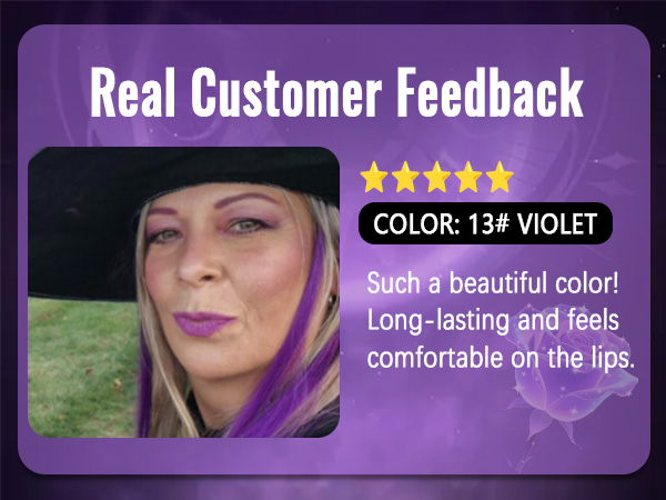 HHLTOH Purple Matte Lipsticks for Women