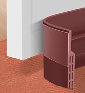 Trisiki Door Sweep for Bottom of Door, Strong Adhesive Door Gap Blocker | Silicone Under Door Dra...