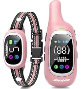 2-in-1 Dog Shock Collar and Bark Collar for Dogs – 3300FT Dog Training Collar with Remote, IP67 W...