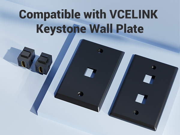 compatible with vcelink keystone wall plate