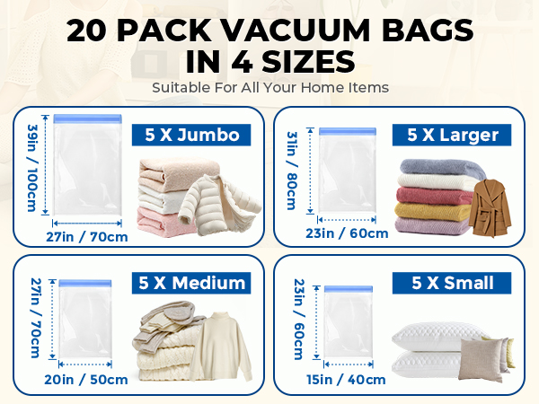 vacuum seal bags for clothing