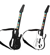 DOYO 2 Pcaks Wireless Wii Guitar Hero Controller for Nintendo Wii, Compatible with Guitar Hero an...