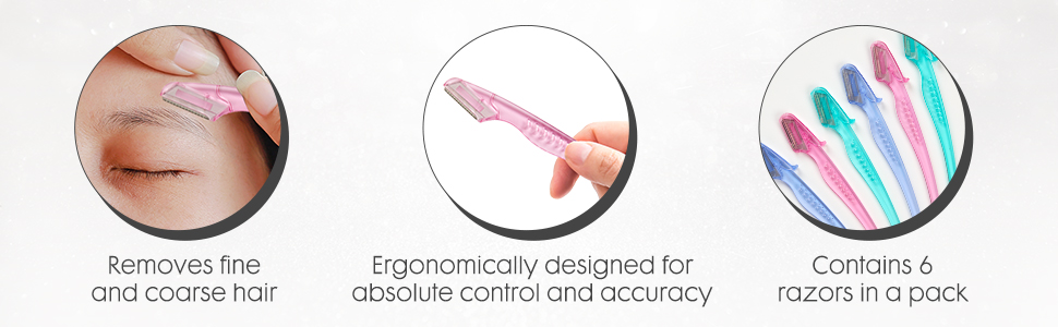 Ardell Pro Brow Trim & Shape, Eyebrows Trimmer, and Shaper, 6 counts in 1 pack