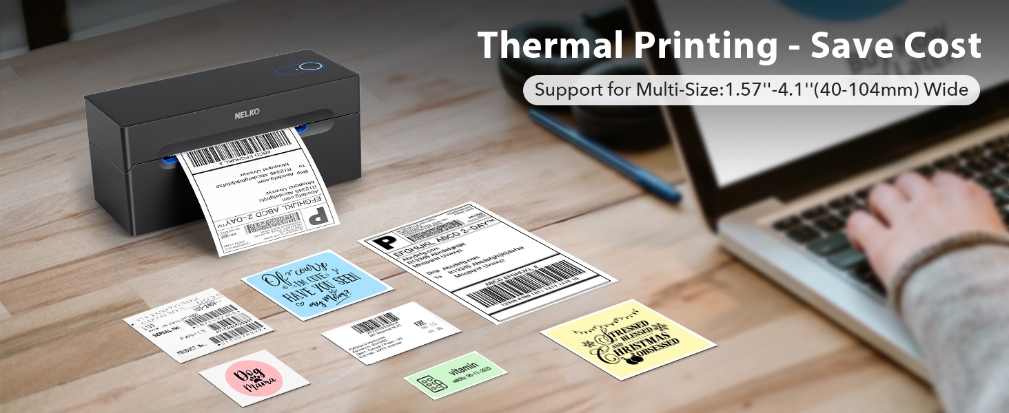 bluetooth shipping label printer