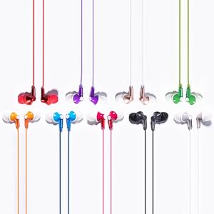 Panasonic RP-HJE120 earbuds 9 color options matte finish gloss finish metallic finish