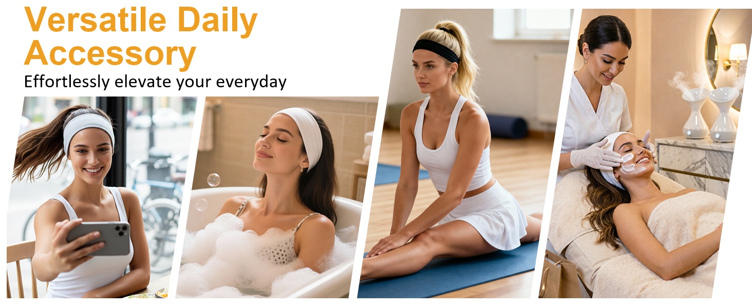 16 Pack Sport Headbands for Women for Daily Workout Yoga Running Sports