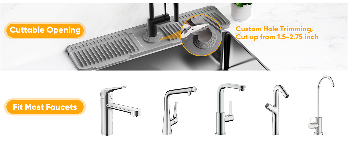 splash guard for kitchen sink area