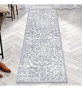 Pauwer Farmhouse Runner Rug 2x6 Kitchen Washable Throw Rugs Non Slip Hallway Runner Soft Fluffy L...