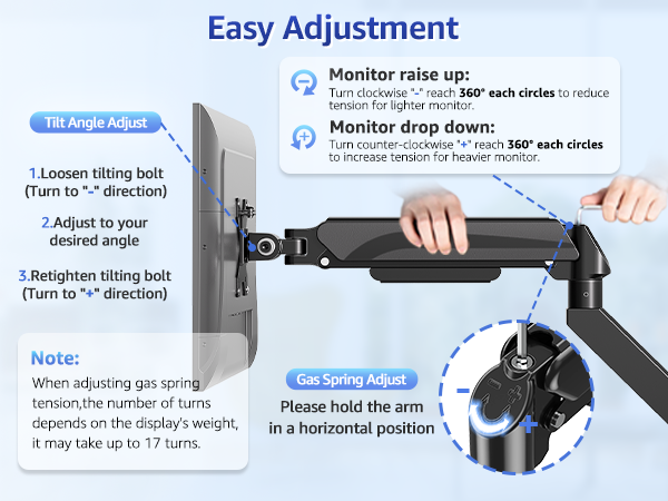 heavy duty monitor arm
