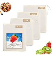 Nut Milk Bag, Cheese Cloths for Straining Reusable 4 Pack 4