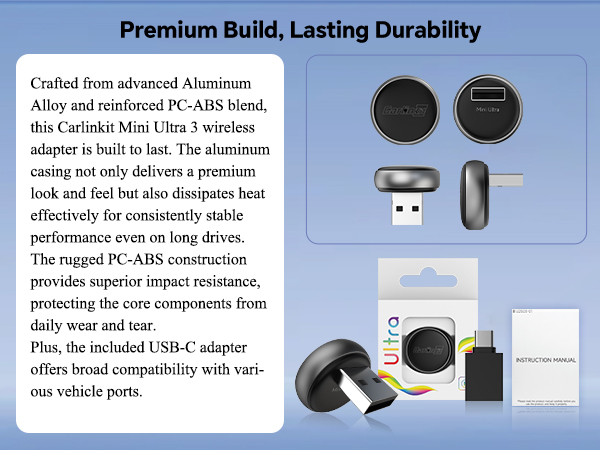 carlinkit mini ultra 3 high quality material