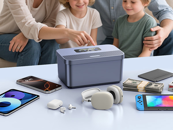 phone medication safe small lock box with timer for personal items,timed cell phone lock box
