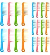 20 PCS Wide Tooth Combs for Women and Man, Big Tooth Comb Easily Detangling Used for Styling and ...