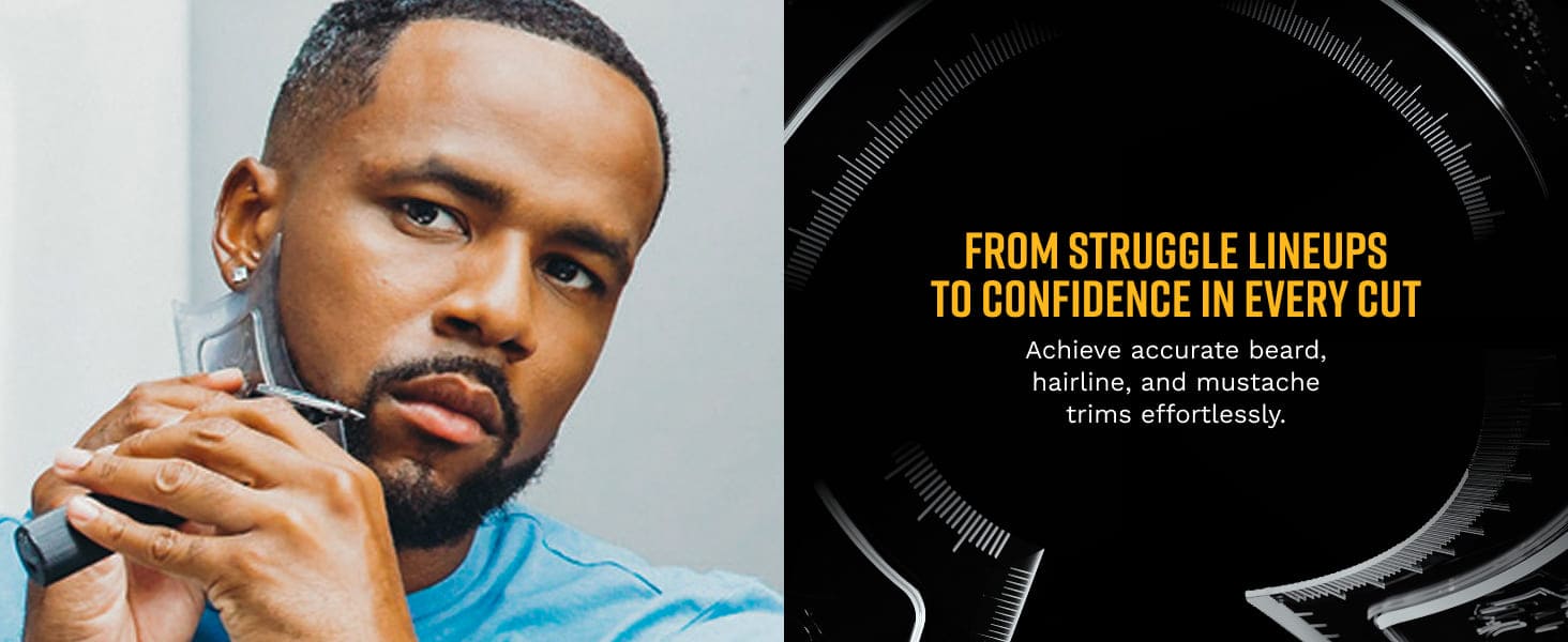 From struggle lineups to confidence in every cut - Achieve accurate beard, and trims effortlessly.