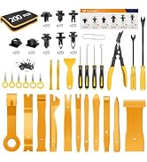 GOOACC 200Pcs Trim Removal Tool, Auto Push Pin Bumper Retainer Clip Set Fastener Terminal Remover...