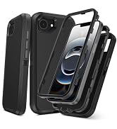 TOPAUX for iPhone 16e Case Heavy Duty Full Body Drop Protection Multi-Layer Impact Resistant Flex...