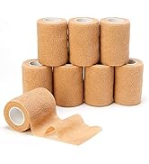 Self Adhesive Bandage Tape (3 Inches X 5 Yards), 8 Pack Elastic Cohesive Bandage Medical Wrap for...