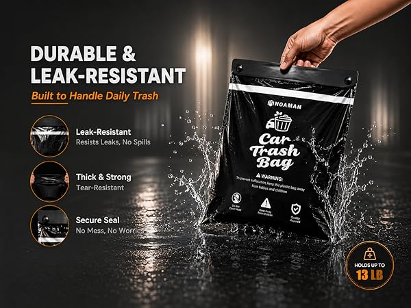 car trash bag hanging