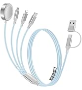4-in-2 Charging Cable for Apple Watch Charger/Samsung/iPhone Charger,Car/Office/Camping/Travel Es...