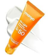 MANYO Air Light Moisturizing Sunscreen Cream,SPF 50,Lightweight, No White Cast,TXA & Hyaluronic A...