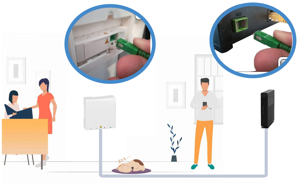 FTTH fibre patch cord