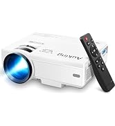 AuKing Projector, 2025 Upgraded Mini Projector, Full HD 1080P Home Theater Video Projector, Compa...